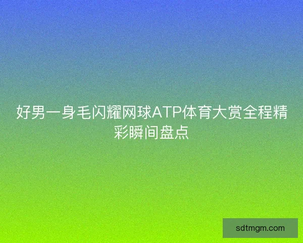 好男一身毛闪耀网球ATP体育大赏全程精彩瞬间盘点 好男一身毛闪耀网球ATP体育大赏全程精彩瞬间盘点