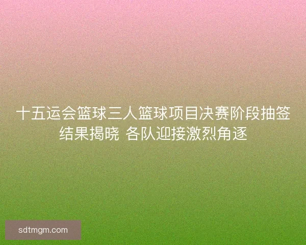 十五运会篮球三人篮球项目决赛阶段抽签结果揭晓 各队迎接激烈角逐 十五运会篮球三人篮球项目决赛阶段抽签结果揭晓 各队迎接激烈角逐